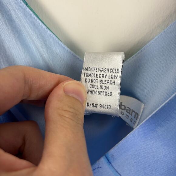 Y2K Fairy Ethereal Midi Dress 14W blue green floral sheer overlay feminine soft - Picture 10 of 10